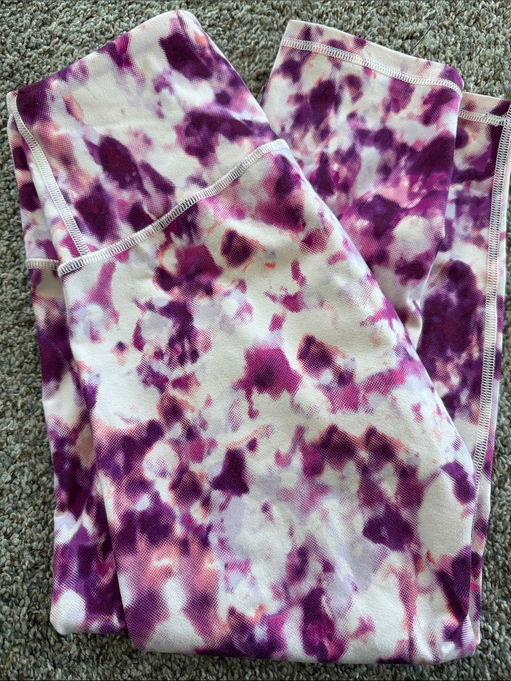 Old Navy Pink/Purple Tie-Dye Leggings